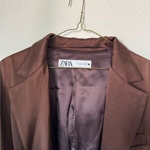 Zara Men's Chocolate Brown Blazer